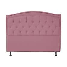 Cabeceira Solteiro 90cm Para Cama Box Diana Suede Rosa - DS Estofados