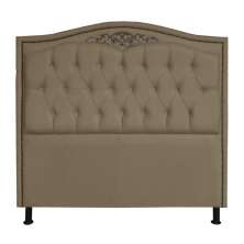 Cabeceira Solteiro 90cm Para Cama Box Greta Suede Capuccino - DS Estofados