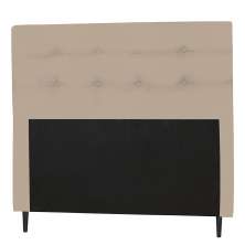 Cabeceira Solteiro 90cm Para Cama Box Luna Suede Bege - DS Estofados