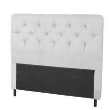 Cabeceira Solteiro 90cm Para Cama Box Ravena Napa Branco - DS Estofados