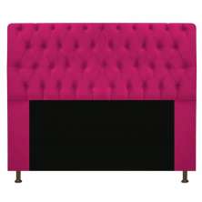 Cabeceira Solteiro 90cm Para Cama Box Sofia Suede Pink - DS Estofados