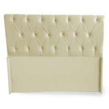Cabeceira Solteiro Bela 90cm Para Cama Box Suede Bege - DS Móveis