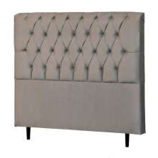 Cabeceira Solteiro Veneza 90cm Para Cama Box Suede Bege - DS Estofados