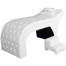 Maca Estofada Luxo Corino Branco 70cm - DS Estofados