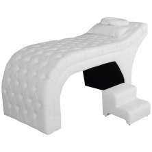 Maca Estofada Luxo Suede Branco 60cm - DS Estofados