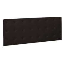 Painel Cabeceira De Casal Queen 90cm Para Cama Box Toskana Suede Marrom - DS Estofados