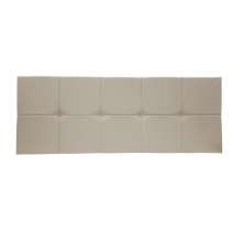 Painel Cabeceira De Solteira 90cm Para Cama Box Nina Suede Bege - DS Estofados