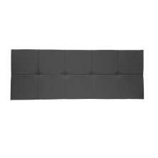 Painel Cabeceira De Solteira 90cm Para Cama Box Nina Suede Cinza - DS Estofados
