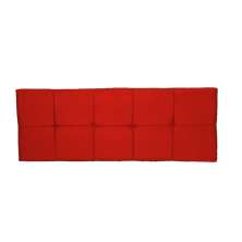 Painel Cabeceira De Solteira 90cm Para Cama Box Nina Suede Vermelho - DS Estofados