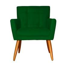 Poltrona Decorativa Onix Suede Verde - DS Estofados