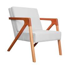 Poltrona Luxo Monalisa Suede Branco