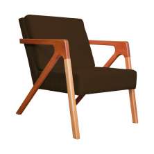 Poltrona Luxo Monalisa Suede Marrom