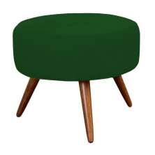Puff Banqueta Redondo Classic Suede Verde