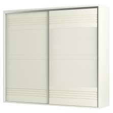 Guarda Roupa Casal 267cm 2 Portas de Correr 100% MDF TW603 Off White - Dalla Costa