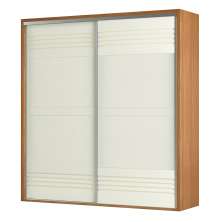 Guarda-Roupa Casal Caribe 2 Portas 2 Gavetas Freijó e Off White 229 cm