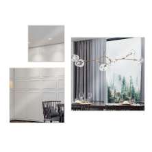 Kit com 3 Espelhos Quadrados Dama Off White