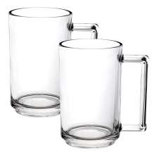 Jogo com 2 Canecas Berlin Transparente 330 ml