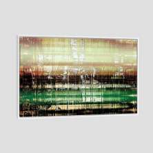 Quadro Abs Dg3 Tela Moldura Branca 120X80Cm