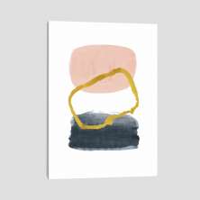 Quadro Abs Forma I Tela No Chassi 45X30Cm