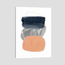 Quadro Abs Forma Iii Tela No Chassi 63X42Cm