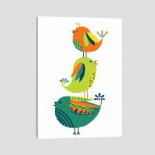 Quadro Bird I Tela No Chassi 45X30Cm