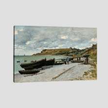 Quadro Claude Monet Sainte Andresse Tela No Chassi 95X63Cm