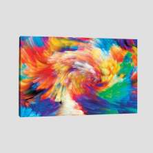 Quadro Cores Tela No Chassi 120X80Cm