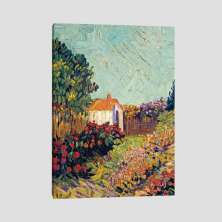 Quadro Van Gogh Paisagem 1928 Tela No Chassi 63X42Cm