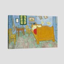 Quadro Van Gogh Quarto Em Arles Tela No Chassi 63X42Cm