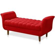 Recamier Estofado Grécia  Vermelho150 cm.