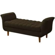 Recamier Estofado Grécia Marrom 150 cm.