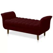 Recamier Estofado Grécia Vinho 150 cm.