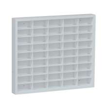 Estante para Miniaturas/Esmaltes 45 Nichos Roma Branco