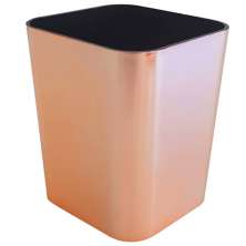 Porta Caneta Lápis Dello Porta Objetos Organizador De Bancada Rose Gold Metalizado