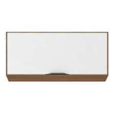 Armário Aéreo Firenze 1 Porta 70cm Amêndola/Branco - Demóbile