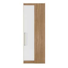 Armário de Canto Reto 1 Porta Prateleiras Cabideiro Modulado