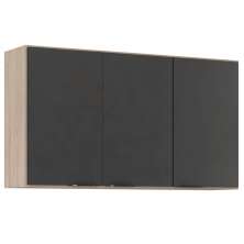 Armario Aereo 3 Portas 120cm 94331 Avena Grafito Demobile
