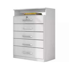 Cômoda 05 Gavetas Triunfo Branco Demobile
