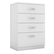 Cômoda Astral 4 Gavetas Branco - Demóbile