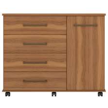 Cômoda Sapateira 1 Porta 4 Gavetas Cora Amêndola