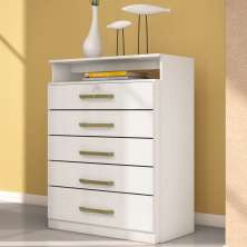 Cômoda Triunfo 5 Gavetas 86 cm - Comoda para Quarto - Demobile