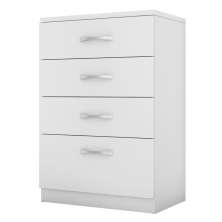 Cômoda para Quarto 4 Gavetas Estrela Branco