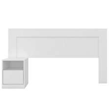 Cabeceira para Cama Casal London com Mesinha de Cabeceira - Demóbile