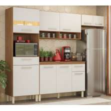 Cozinha Compacta 99101 Com Balcao 93101 Amendola Branco Dama Demobile