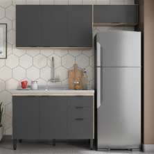 Cozinha Modulada 3 Peças FRCZ7 Avena Grafito Demobile