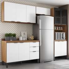 Cozinha Modulada 4 Peças FI0002 Amendola Branco Demobile