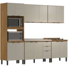Cozinha Modulada 5 Peças FHR001 Amendola Nude Prime Tx Demobile