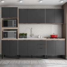 Cozinha Modulada 5 Peças FHR001 Avena Grafito Demobile