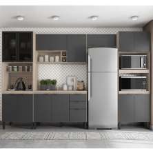 Cozinha Modulada 5 Peças FI0001 Avena Grafito Demobile