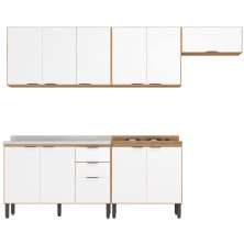 Cozinha Modulada 5 Peças FRCZ6 Amendola Branco Demobile